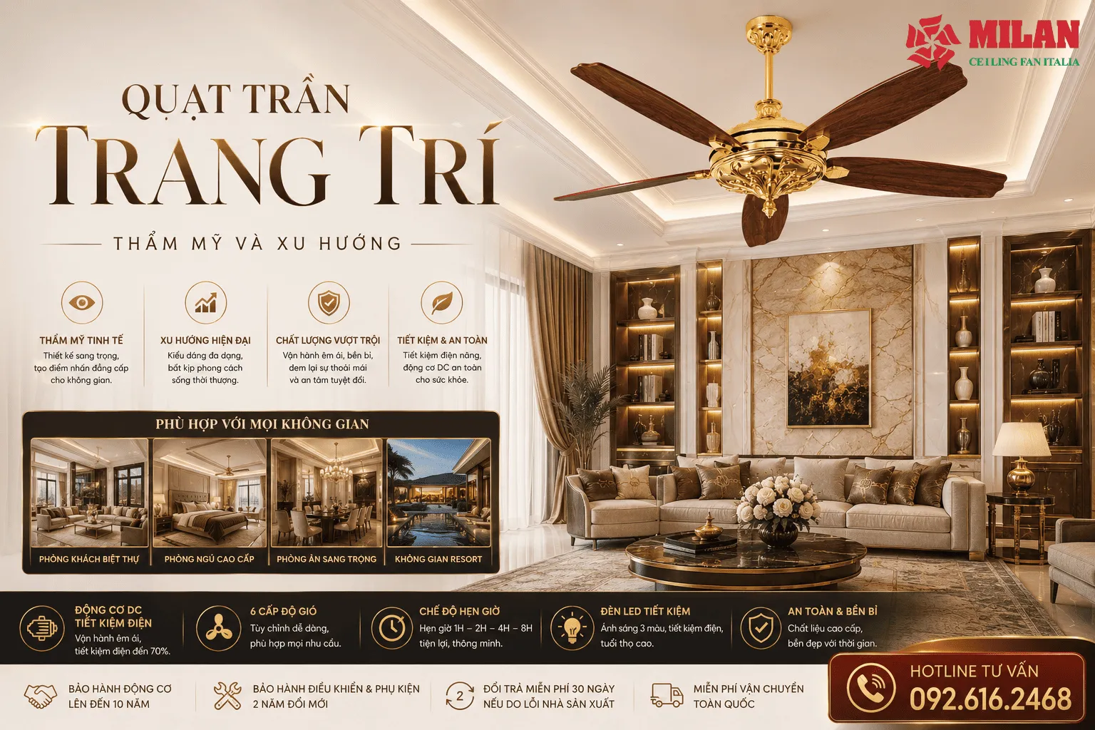 Quạt Trần Trang Trí